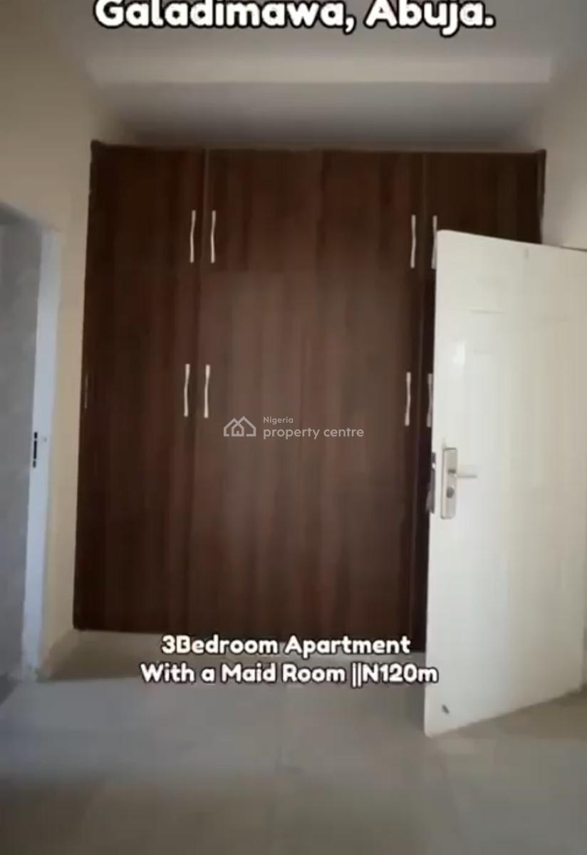 Standard 3 Bedroom Flat, Close to Brains and Hammers Estate, Galadimawa, Abuja, Flat / Apartment for Sale
