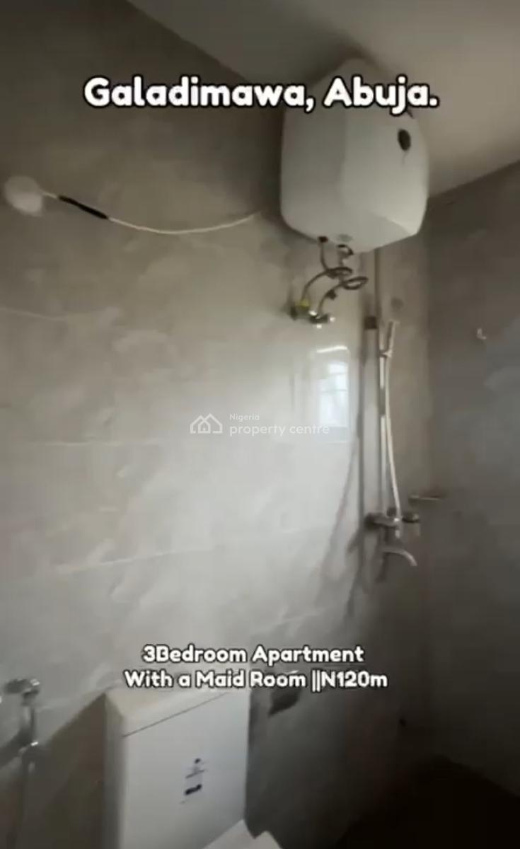 Standard 3 Bedroom Flat, Close to Brains and Hammers Estate, Galadimawa, Abuja, Flat / Apartment for Sale