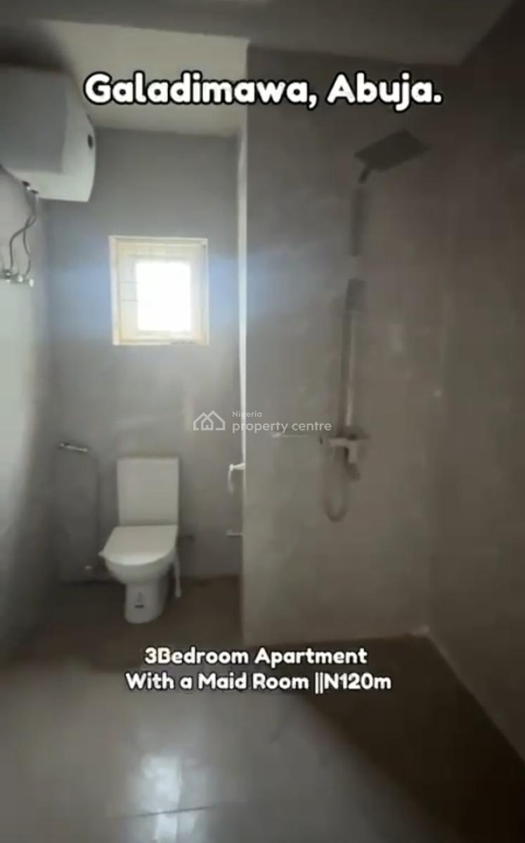 Standard 3 Bedroom Flat, Close to Brains and Hammers Estate, Galadimawa, Abuja, Flat / Apartment for Sale