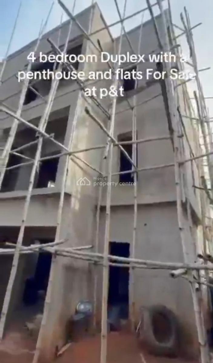 Tastefully Finished 4 Bedroom Duplex Wit 3 Units of Uncompleted 2 Bed, High Castle Estate, Ipaja, Lagos, Detached Duplex for Sale