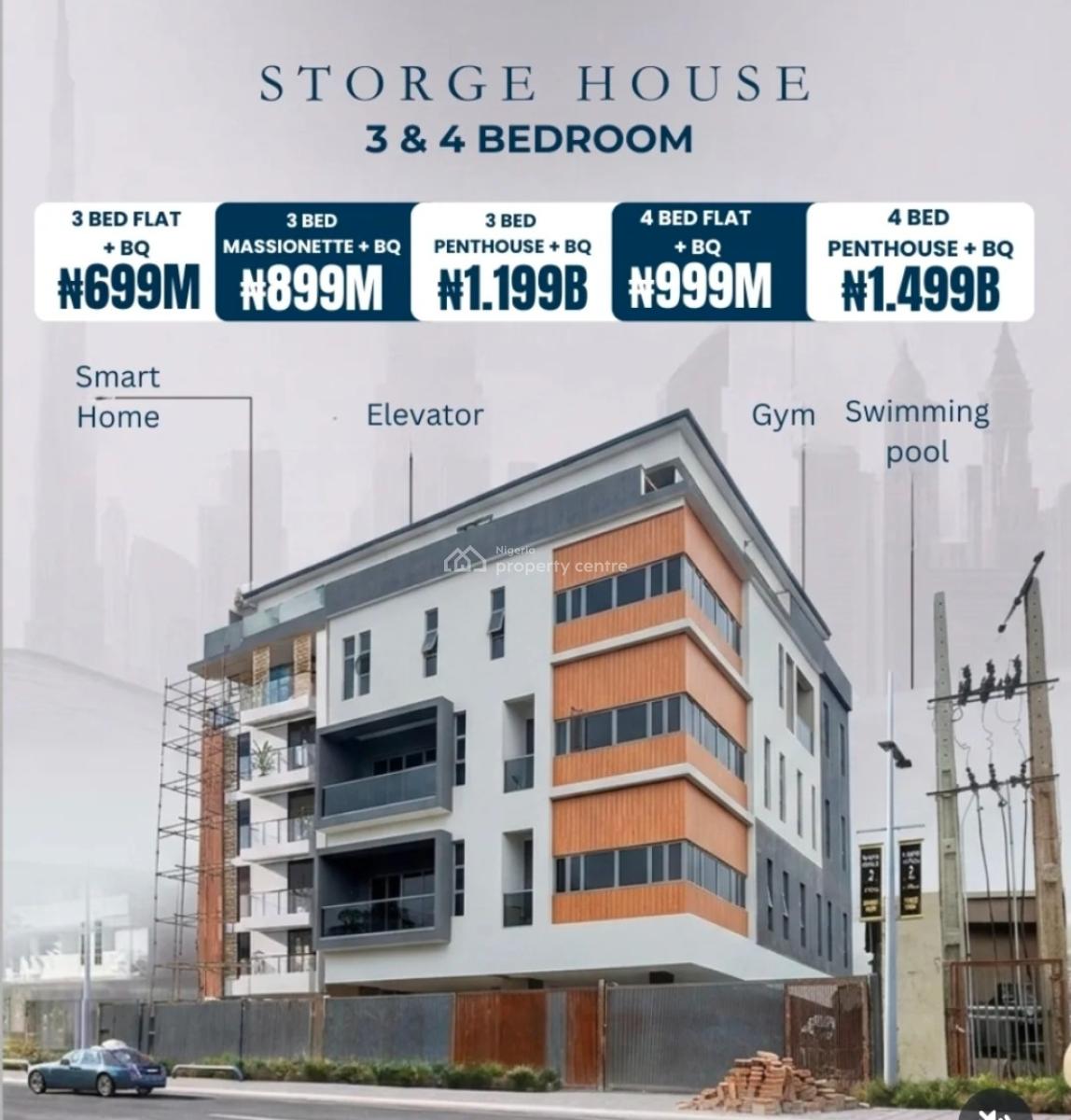 3 Bedroom Massionette + Bq + 3 Car Park, Shonibare Estate Ikeja, Maryland, Lagos, Flat / Apartment for Sale