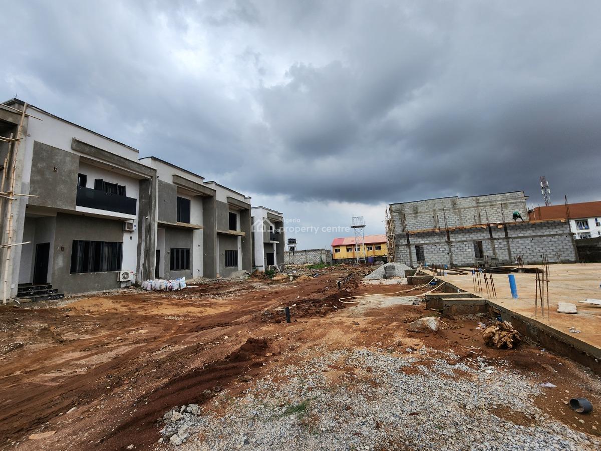 Well Located Newly Built 4 Bedroom Terrace Duplex (semi-finished), Arab Road, Kubwa, Abuja, Terraced Duplex for Sale