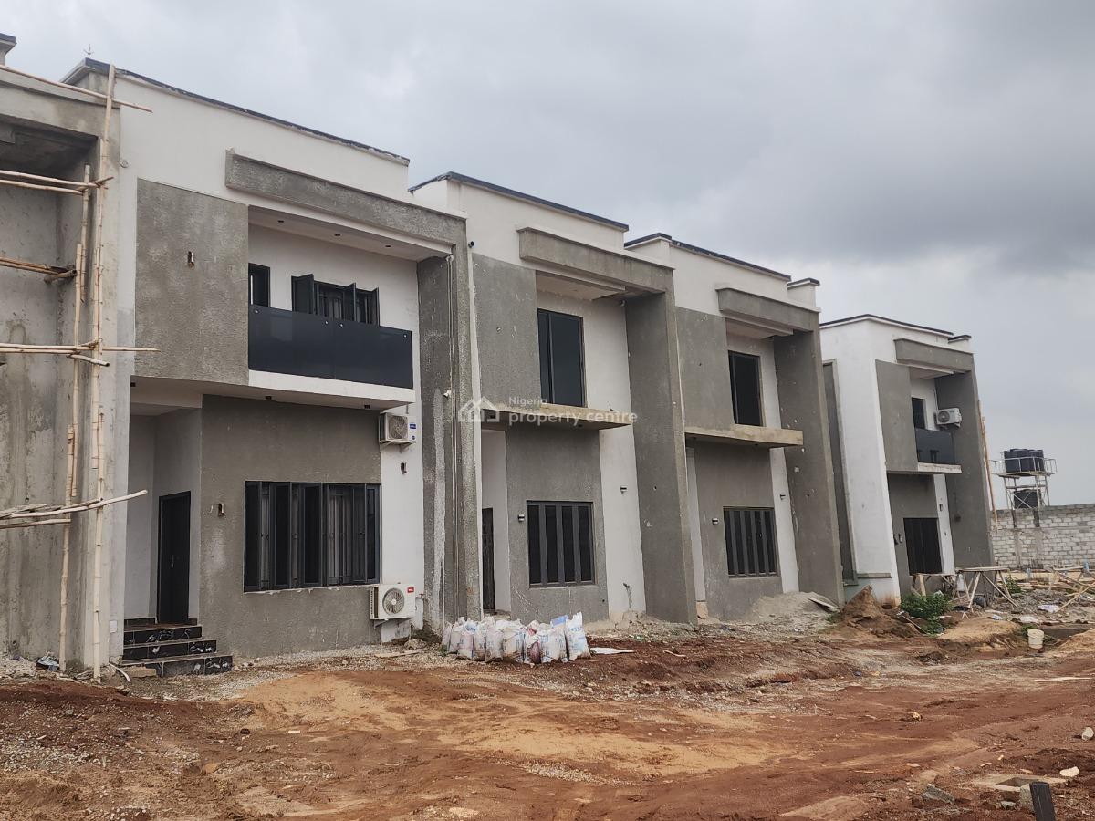 Well Located Newly Built 4 Bedroom Terrace Duplex (semi-finished), Arab Road, Kubwa, Abuja, Terraced Duplex for Sale