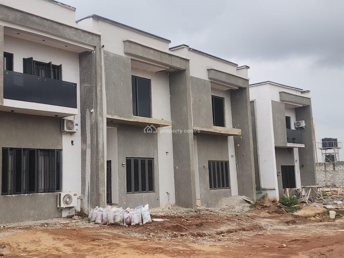 Well Located Newly Built 4 Bedroom Terrace Duplex (semi-finished), Arab Road, Kubwa, Abuja, Terraced Duplex for Sale
