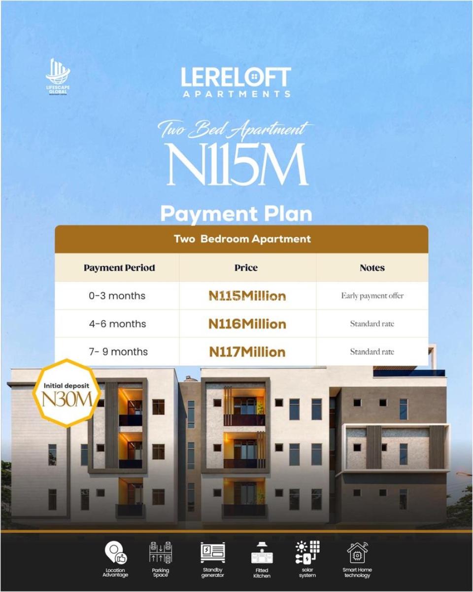 Mainland Luxury Redefined: Lereloft Apartments with Central Solar, Lereloft Apartment,aguda. a Perfect Location for Your Investment, Surulere, Lagos, Flat / Apartment for Sale