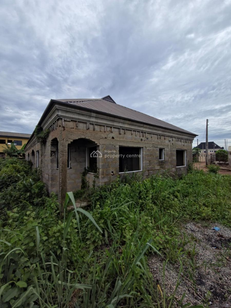 a Well Located Twin 3bedroom Uncompleted Bungalows, Emmanuel Estate, Alaja Area, Off Nihort – Ile Titun Road, Ibadan, Oyo, Detached Bungalow for Sale