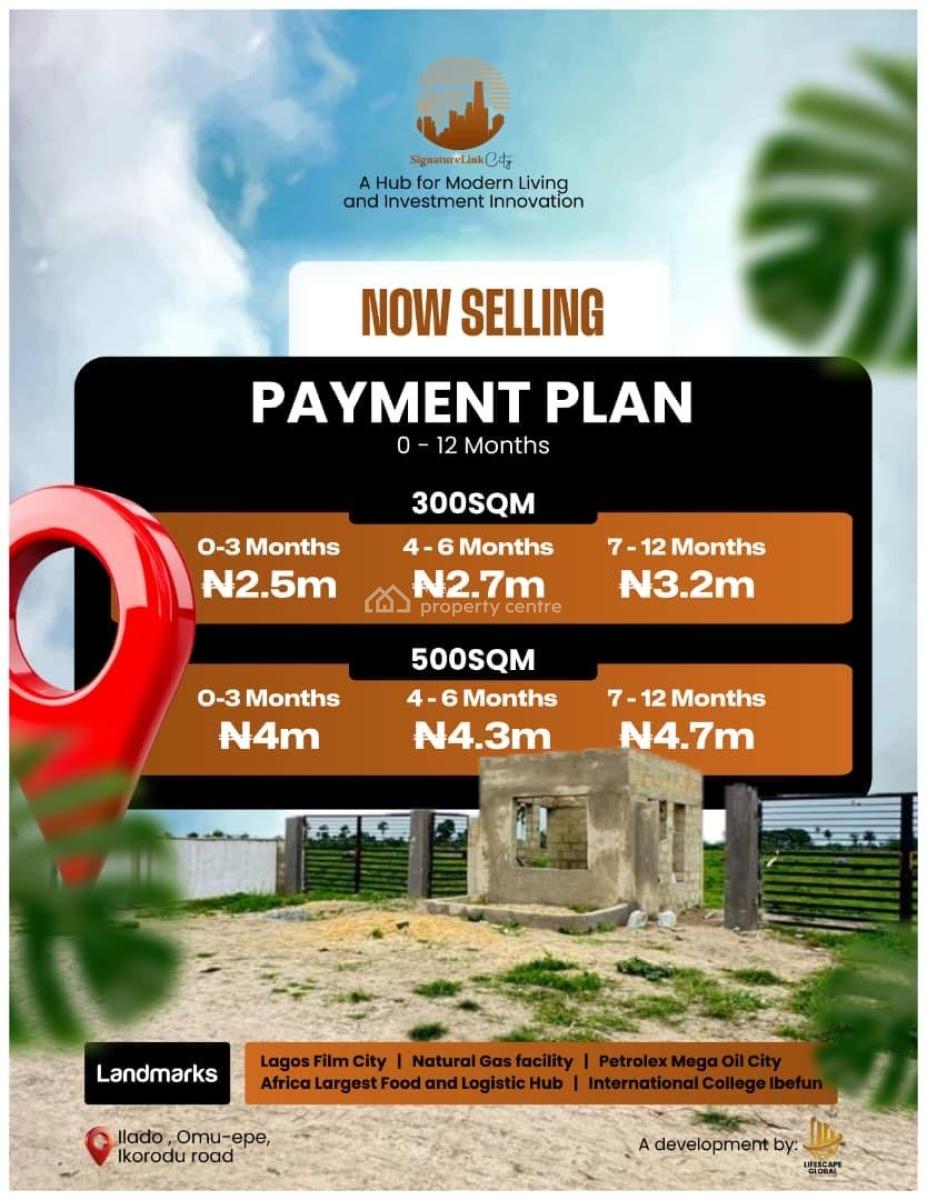 Signaturelink City Epe-ikorodu C of O in View  100% Dry Land, Signature Link City, Ilado,off Omu Epe,comes with a Gate House, Epe, Lagos, Mixed-use Land for Sale