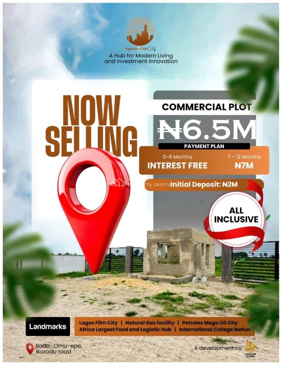 Signaturelink City Epe-ikorodu C of O in View  100% Dry Land, Signature Link City, Ilado,off Omu Epe,comes with a Gate House, Epe, Lagos, Mixed-use Land for Sale