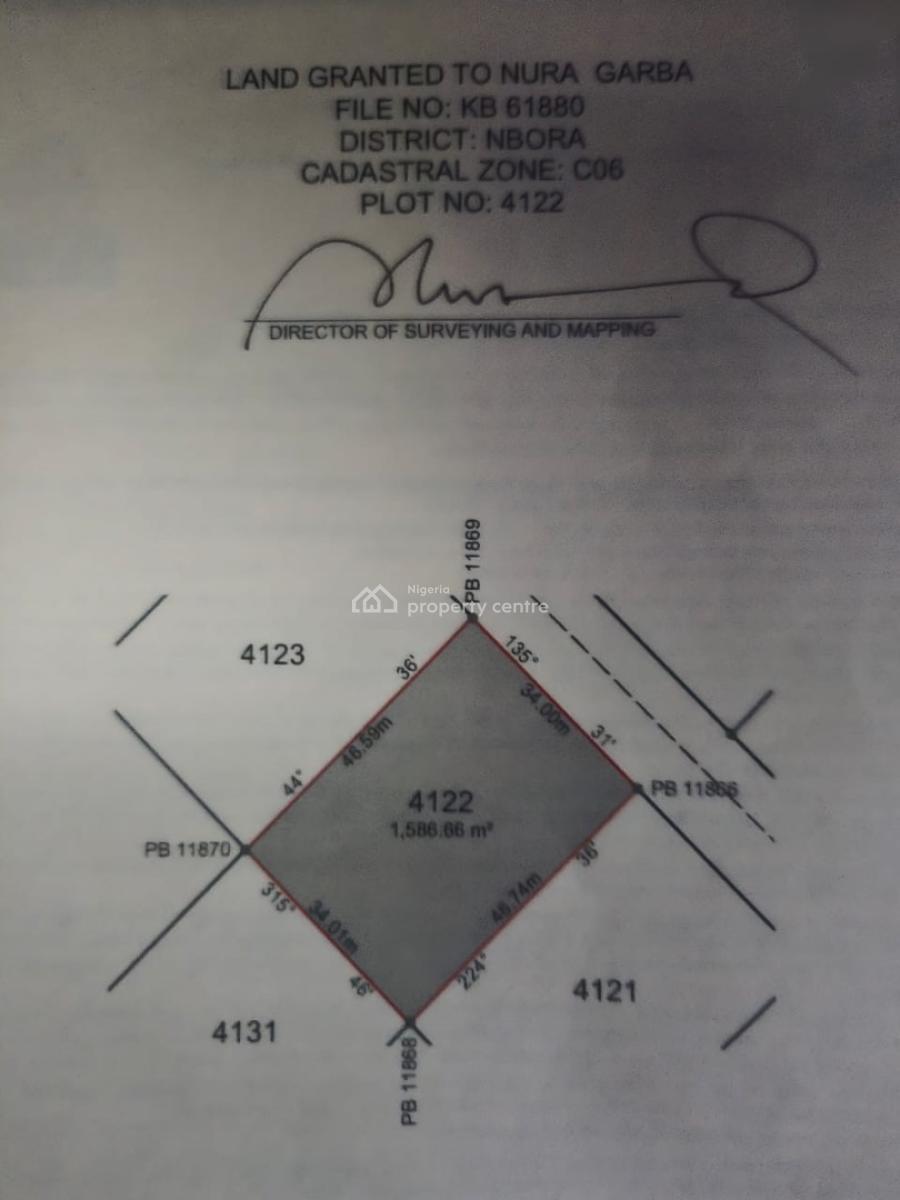 Land, Citec Estate, Mbora (nbora), Abuja, Residential Land for Sale