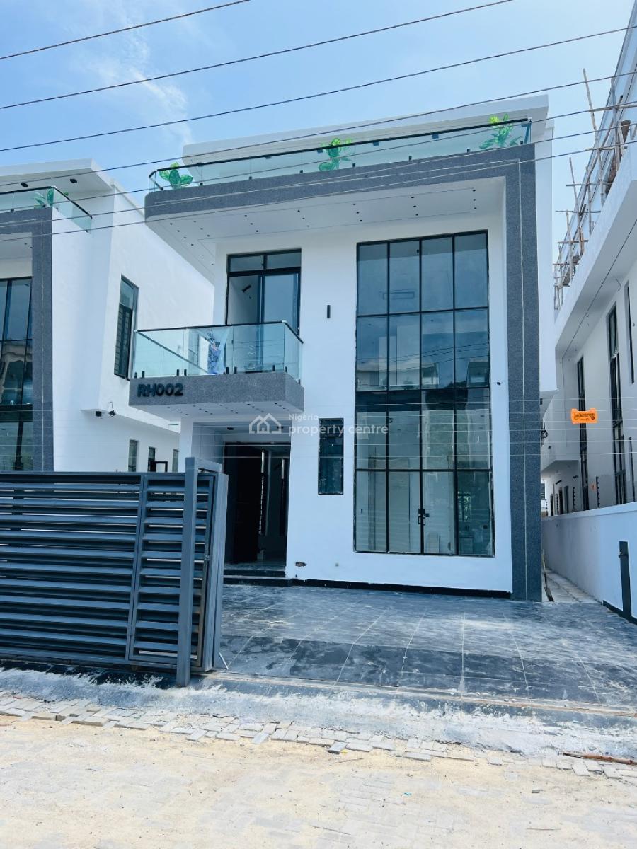 Contemporary 5 Bedroom Detached Duplex with a Swimming Pool and a Bq, Chevron Toll Gate, Igbo Efon, Lekki, Lagos, Detached Duplex for Sale