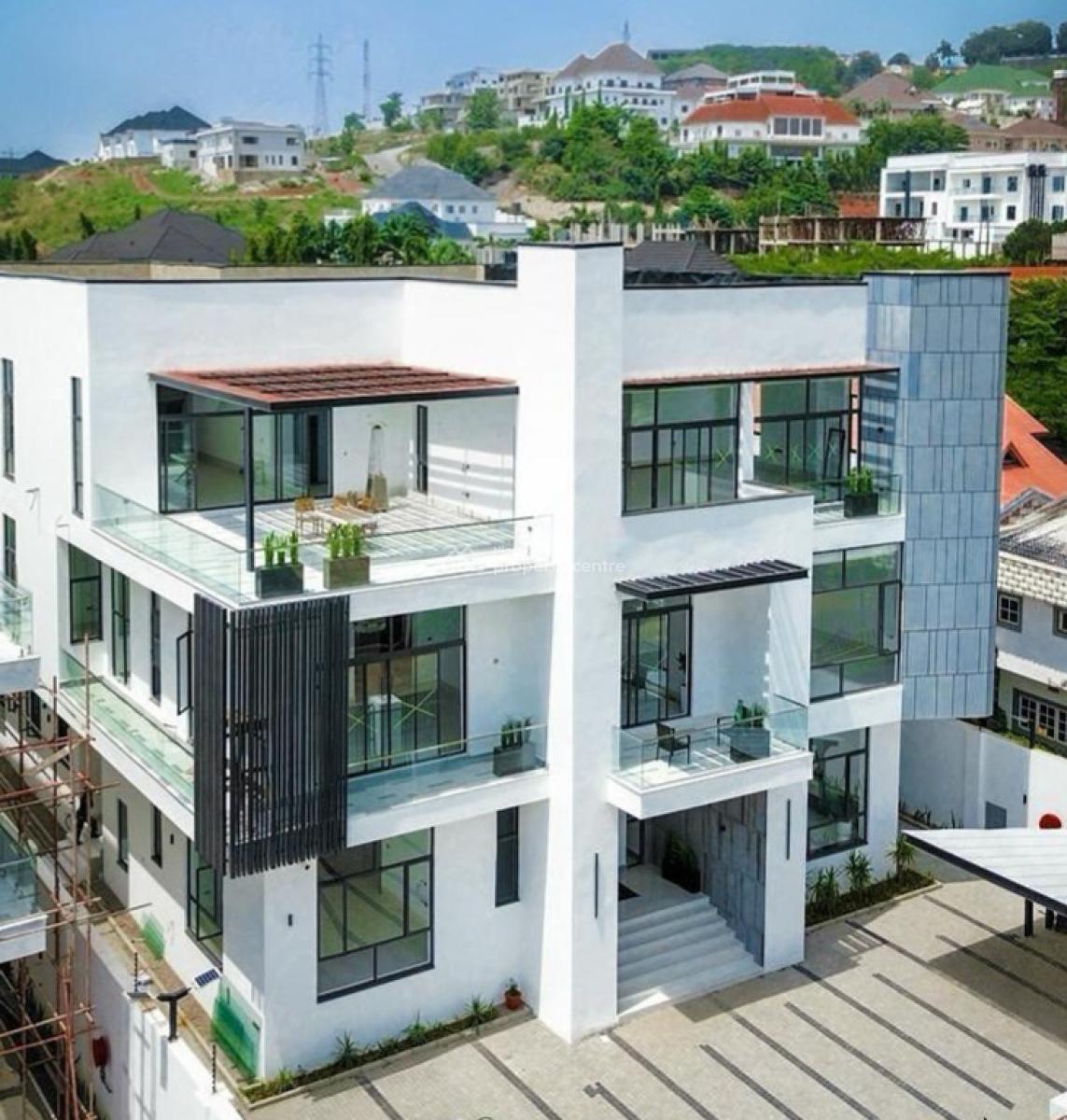 Luxury 7-bedroom Contemporary Mansion with 2rooms Bq & Pool, Asokoro District, Abuja, Detached Duplex for Sale