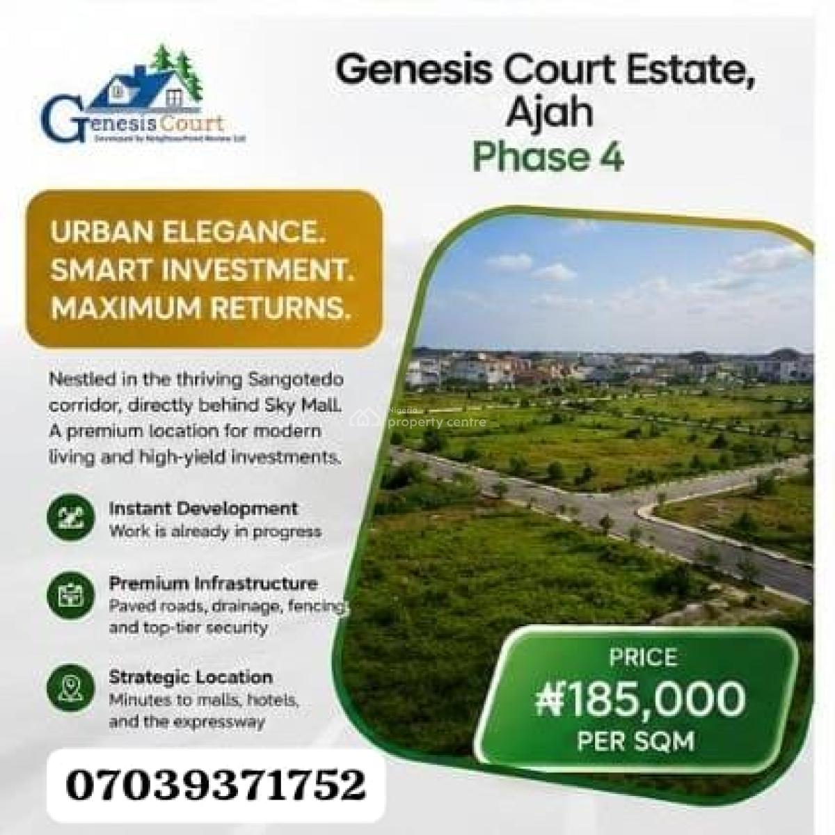 Invest in a Sort After Location Property at Badore/ Sangotedo, Badore, Ajah, Lagos, Residential Land for Sale