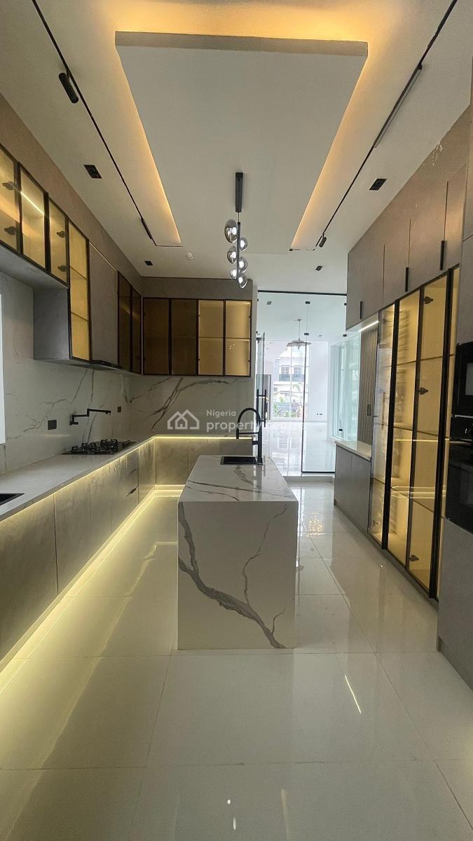 Fully Automated 5 Bedroom Fully Detached  Duplex + Office Space + Gym, Peaceful Estate, Osapa, Lekki, Lagos, Detached Duplex for Sale