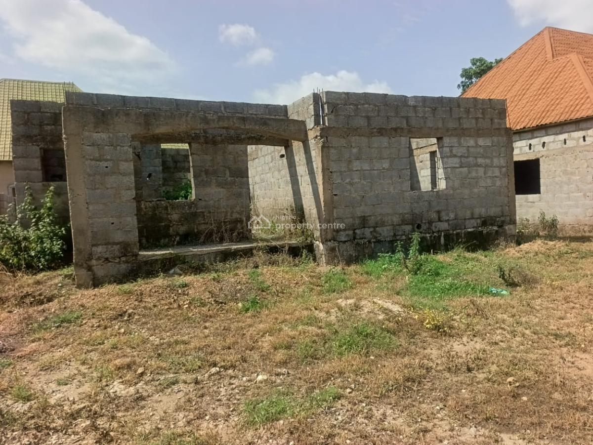 Luxury 2 Bedroom Fully Detach Bungalow Carcass, Sabon Lugbe, Lugbe District, Abuja, Detached Bungalow for Sale
