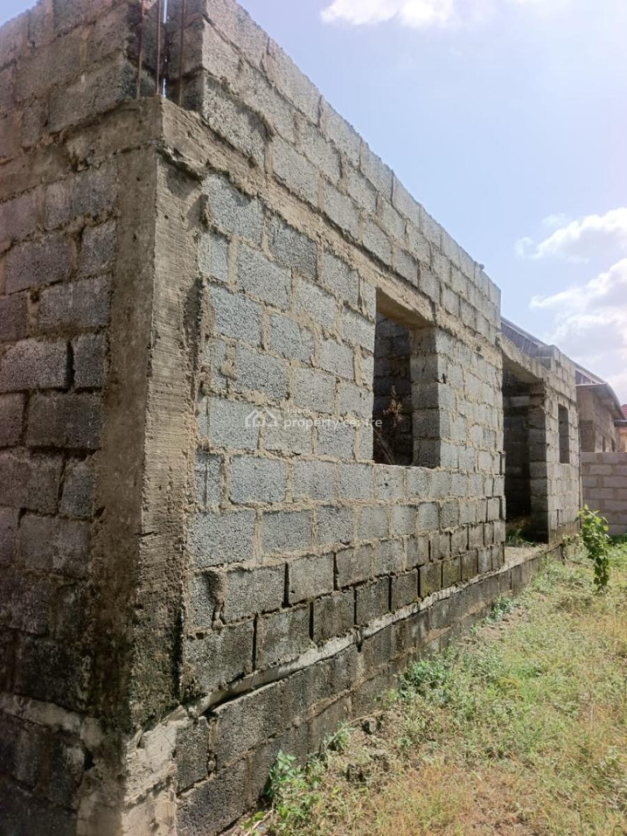 Luxury 2 Bedroom Fully Detach Bungalow Carcass, Sabon Lugbe, Lugbe District, Abuja, Detached Bungalow for Sale