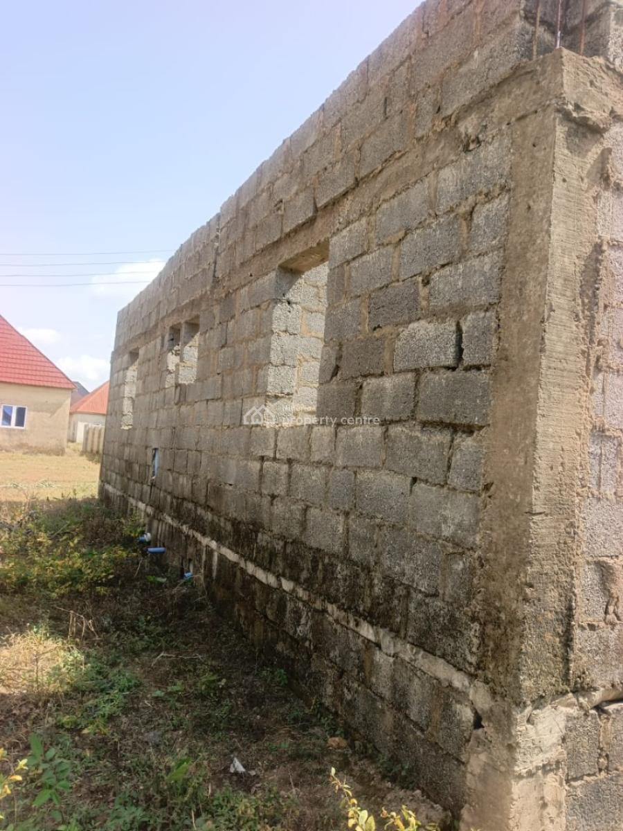 Luxury 2 Bedroom Fully Detach Bungalow Carcass, Sabon Lugbe, Lugbe District, Abuja, Detached Bungalow for Sale