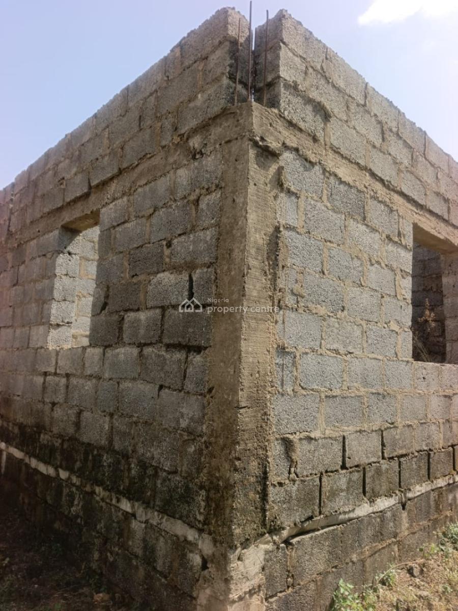 Luxury 2 Bedroom Fully Detach Bungalow Carcass, Sabon Lugbe, Lugbe District, Abuja, Detached Bungalow for Sale