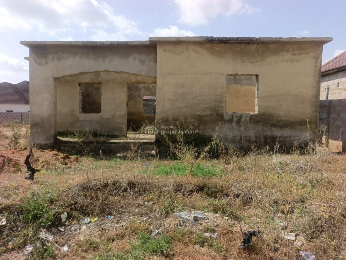 Luxury 2 Bedroom Fully Detach Bungalow Carcass, Lugbe District, Fha (f.h.a), Lugbe District, Abuja, Detached Bungalow for Sale
