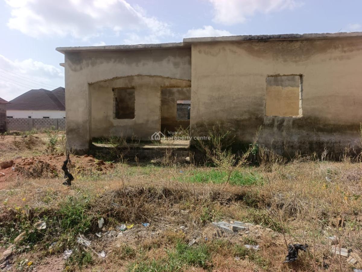 Luxury 2 Bedroom Fully Detach Bungalow Carcass, Lugbe District, Fha (f.h.a), Lugbe District, Abuja, Detached Bungalow for Sale