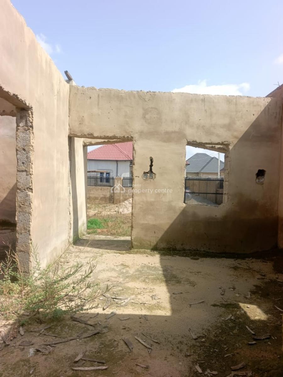Luxury 2 Bedroom Fully Detach Bungalow Carcass, Lugbe District, Fha (f.h.a), Lugbe District, Abuja, Detached Bungalow for Sale