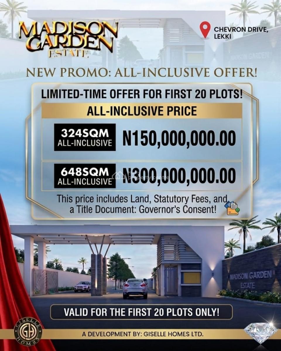 Premium Buy-and-build Land, Chevron Drive, Lekki, Lagos, Mixed-use Land for Sale