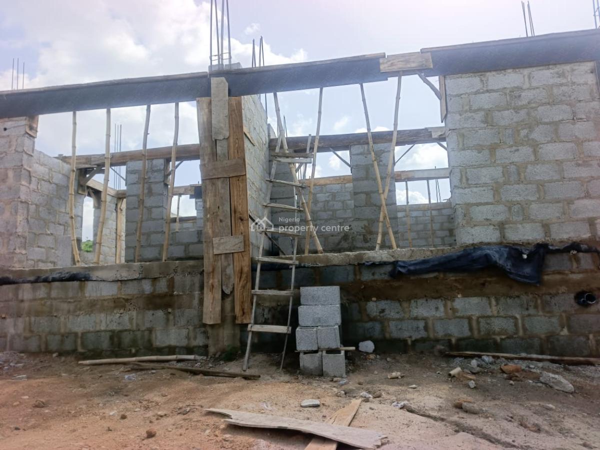 Luxury 2 Bedroom Semi-detach Duplex Carcass, Lugbe District, Lugbe District, Abuja, Semi-detached Duplex for Sale