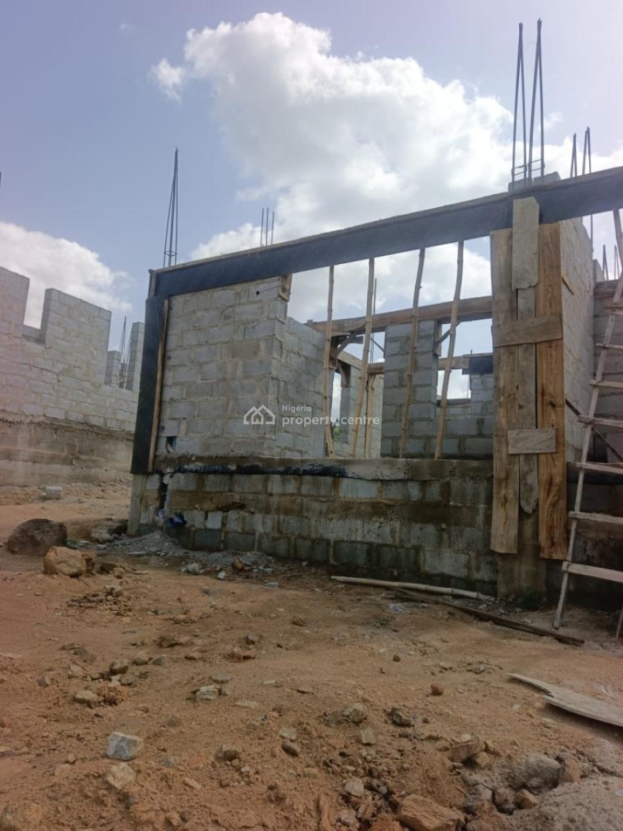Luxury 2 Bedroom Semi-detach Duplex Carcass, Lugbe District, Lugbe District, Abuja, Semi-detached Duplex for Sale