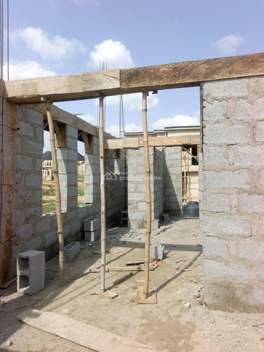 Luxury 2 Bedroom Semi-detach Duplex Carcass, Lugbe District, Lugbe District, Abuja, Semi-detached Duplex for Sale