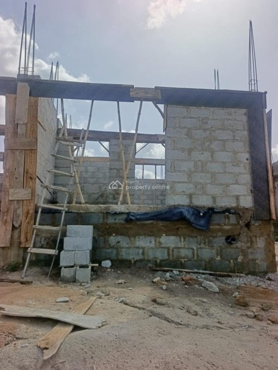 Luxury 2 Bedroom Semi-detach Duplex Carcass, Lugbe District, Lugbe District, Abuja, Semi-detached Duplex for Sale