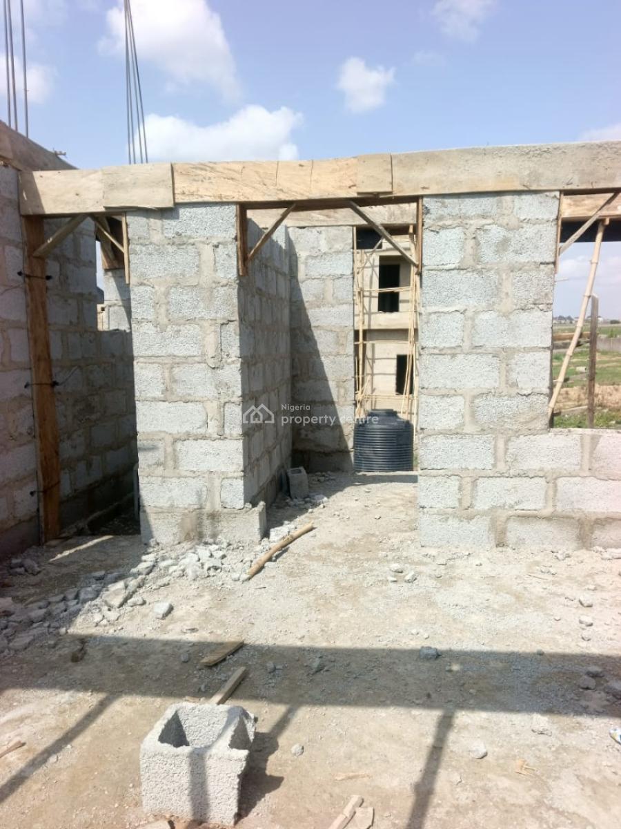 Luxury 2 Bedroom Semi-detach Duplex Carcass, Lugbe District, Lugbe District, Abuja, Semi-detached Duplex for Sale
