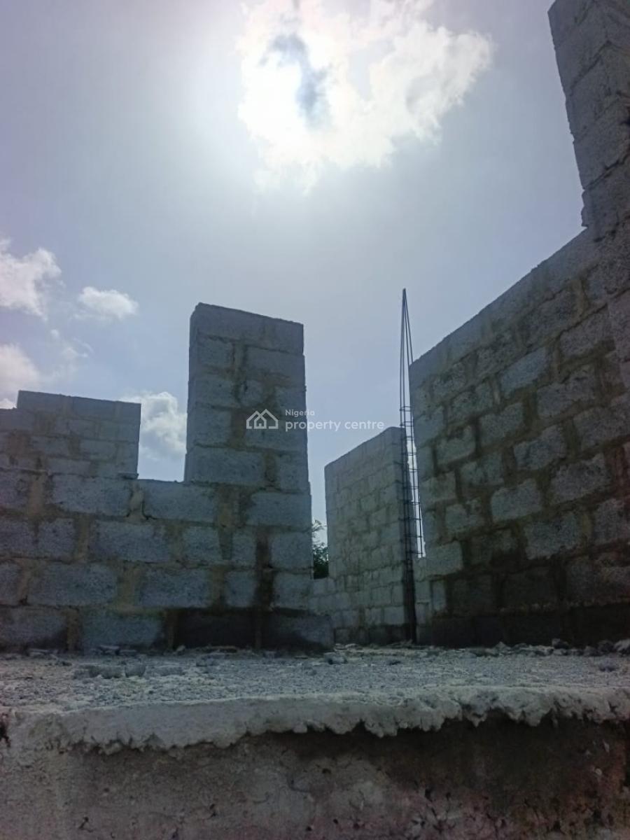 Luxury 2 Bedroom Semi-detach Duplex Carcass, Lugbe District, Lugbe District, Abuja, Semi-detached Duplex for Sale