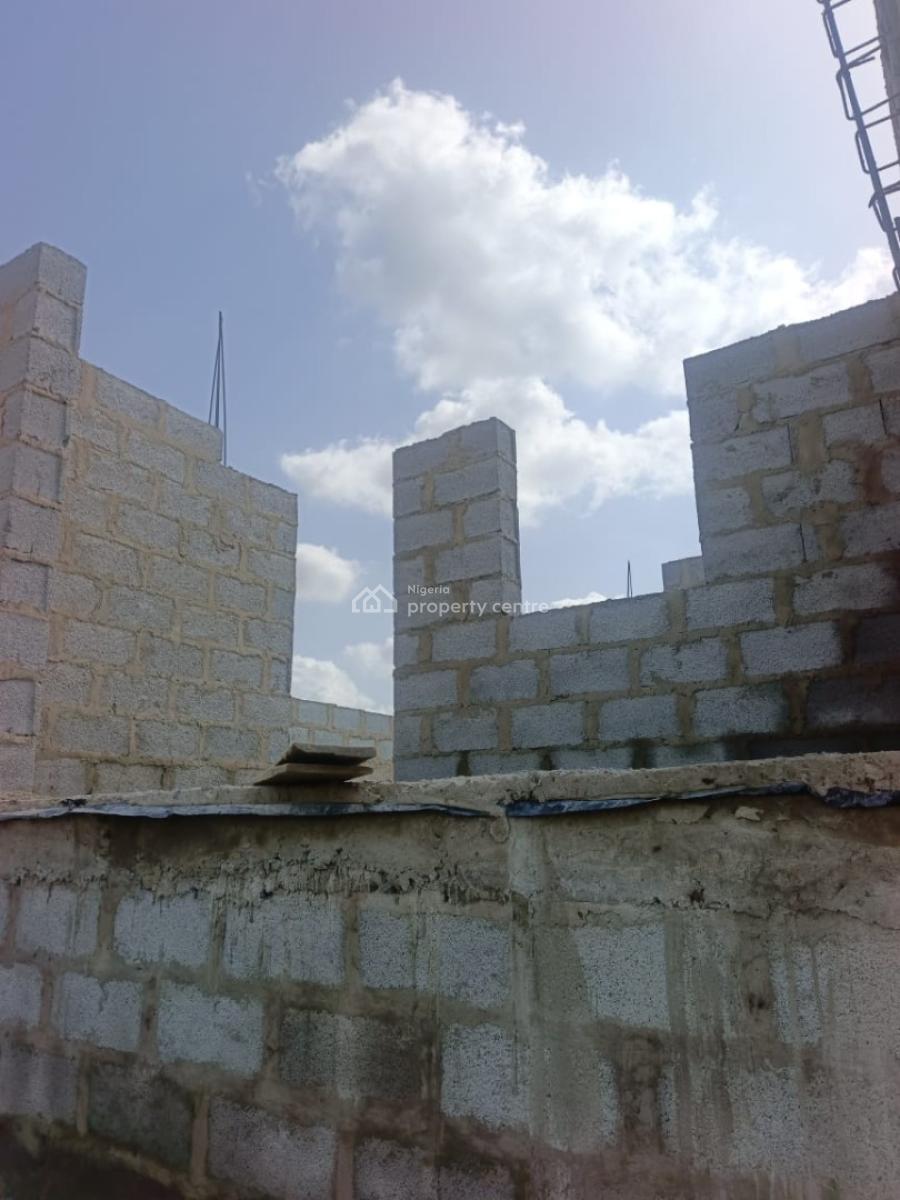 Luxury 2 Bedroom Semi-detach Duplex Carcass, Lugbe District, Lugbe District, Abuja, Semi-detached Duplex for Sale