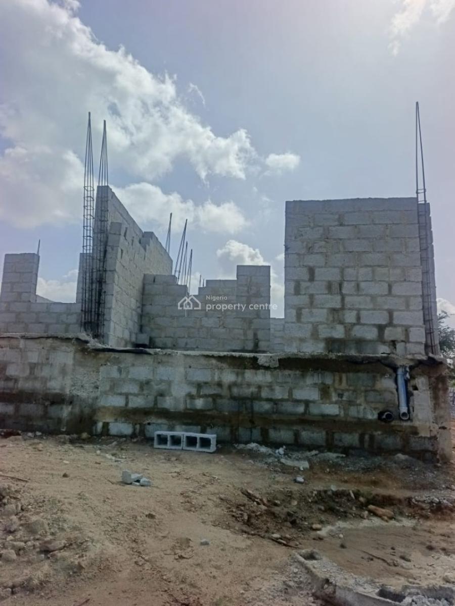 Luxury 2 Bedroom Semi-detach Duplex Carcass, Lugbe District, Lugbe District, Abuja, Semi-detached Duplex for Sale