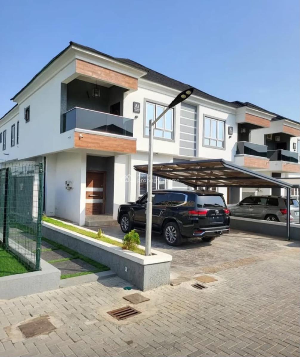 Serviced 4 Bedroom Semidetached Duplex with Bq Up, Osapa London, Osapa, Lekki, Lagos, Semi-detached Duplex for Sale
