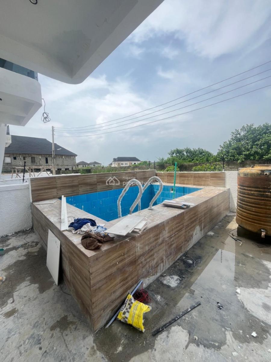 Newly Built 4-bedroom Fully Detached Duplex with Bq and Pool, Sangotedo, Ajah, Lagos, Detached Duplex for Sale