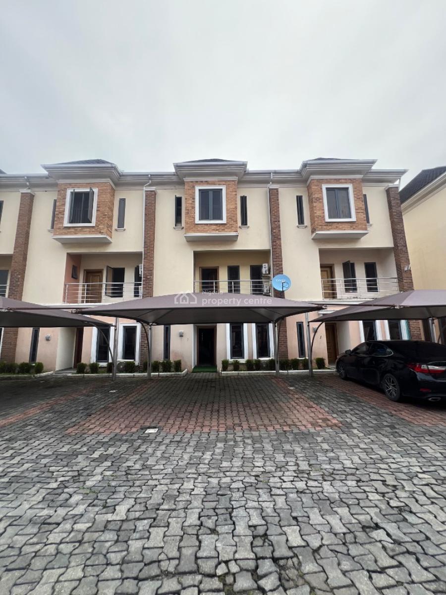 Lovely Four Bedrooms Terrace with Bq, Off Chevron Drive Lekki, Lekki Phase 1, Lekki, Lagos, Terraced Duplex for Sale