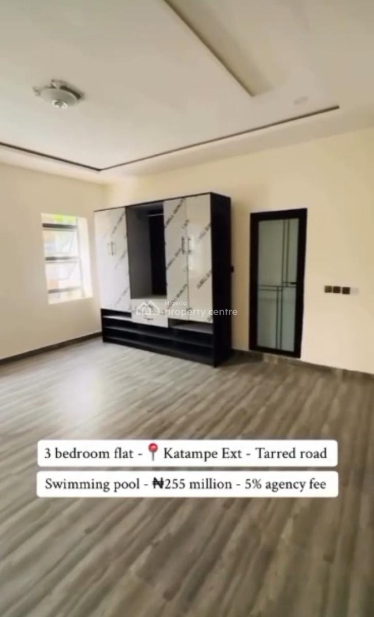 Newly Built 3 Bedroom Flat, Tarred Road, Katampe Extension, Katampe, Abuja, Flat / Apartment for Sale