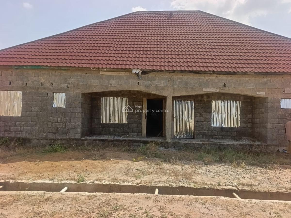Luxury 3bedroom Semi-detach Bungalow Carcass in Lugbe -abuja, Lugbe District. Abuja - Nigeria., Fha (f.h.a), Lugbe District, Abuja, Semi-detached Bungalow for Sale