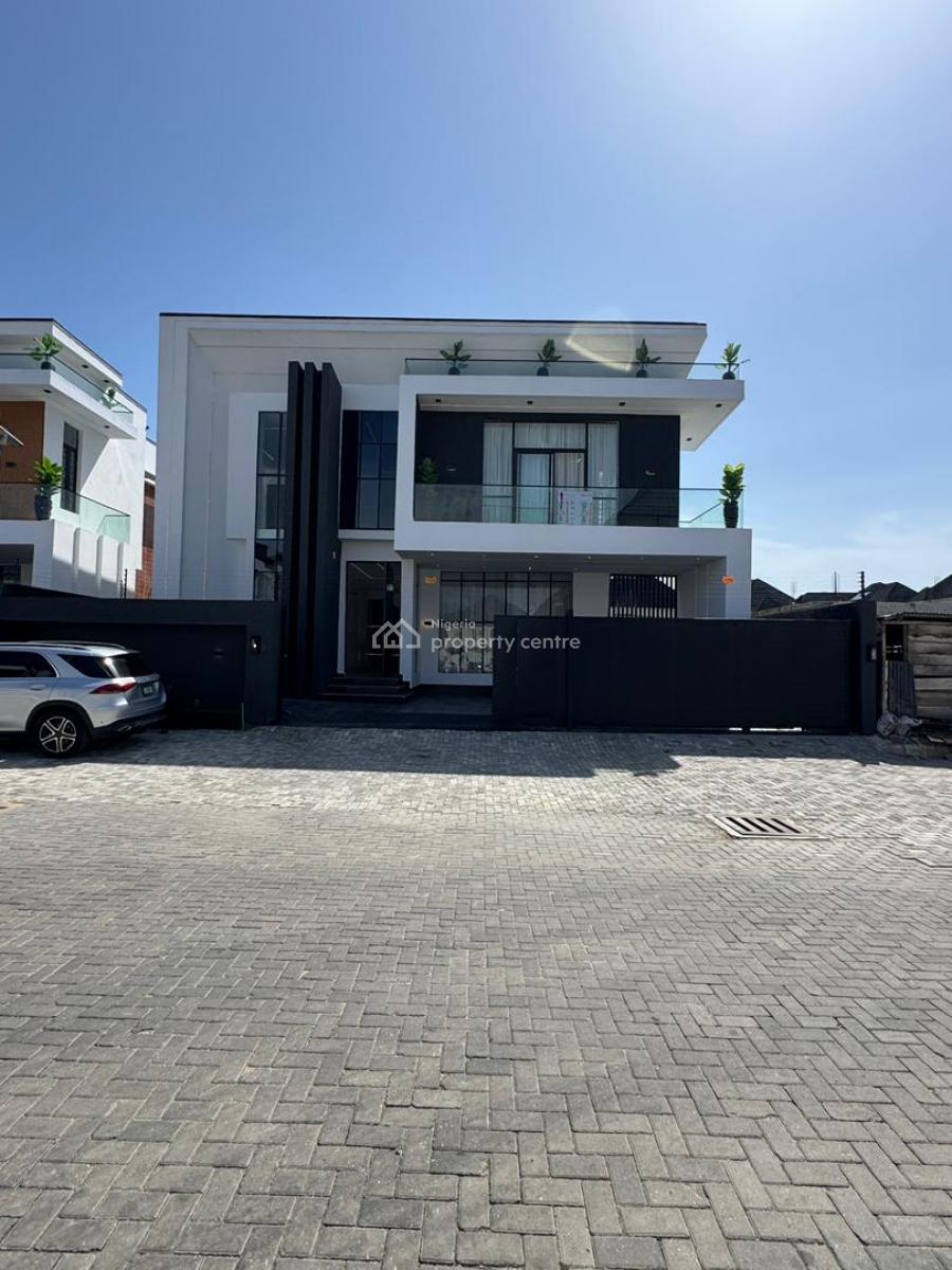 High Ceiling, Luxury 6 Bedroom Fully Detached Duplex with Bq + Swimmin, Vgc, Vgc, Lekki, Lagos, Detached Duplex for Sale