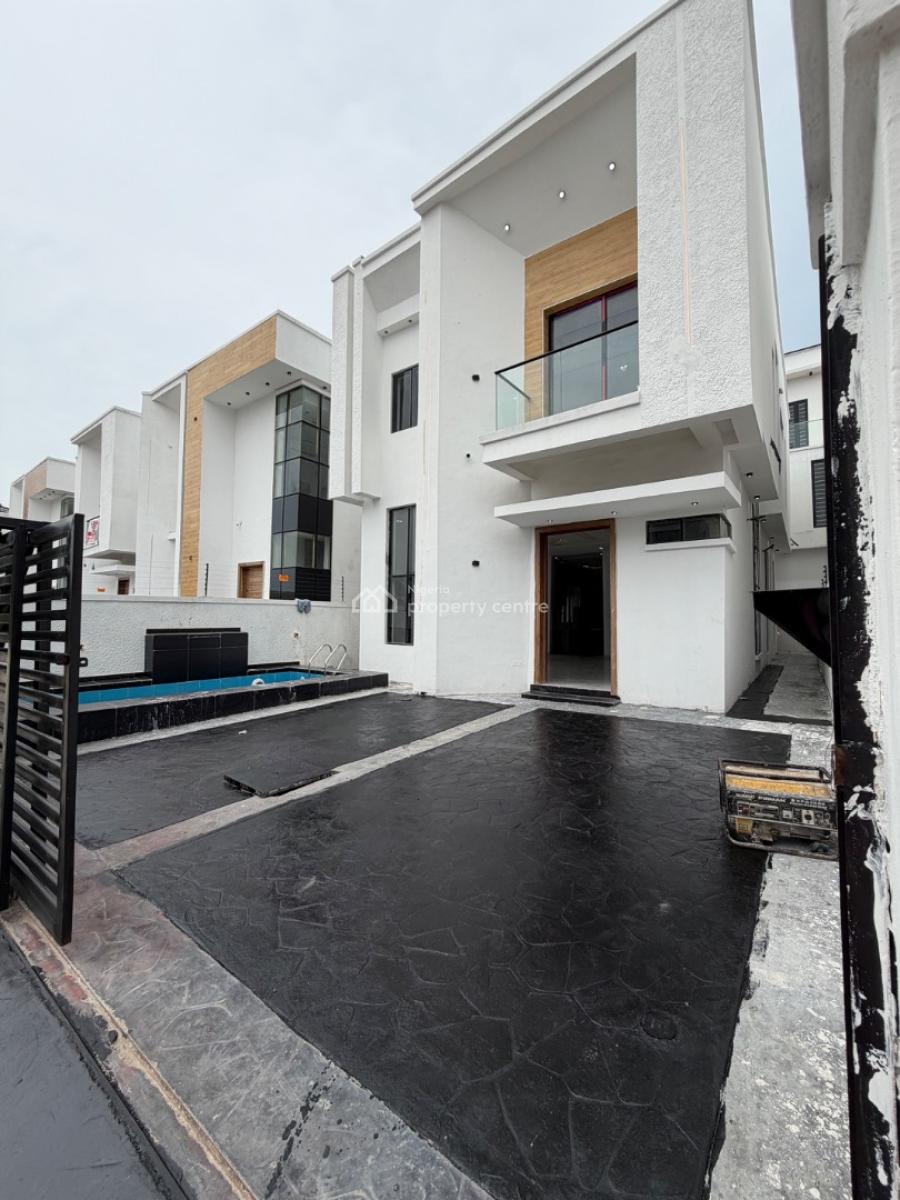 Fantastically Finished 4 Bedroom Detached Duplex with a Bq & Pool, Chevron, Lekki, Lagos, Detached Duplex for Sale