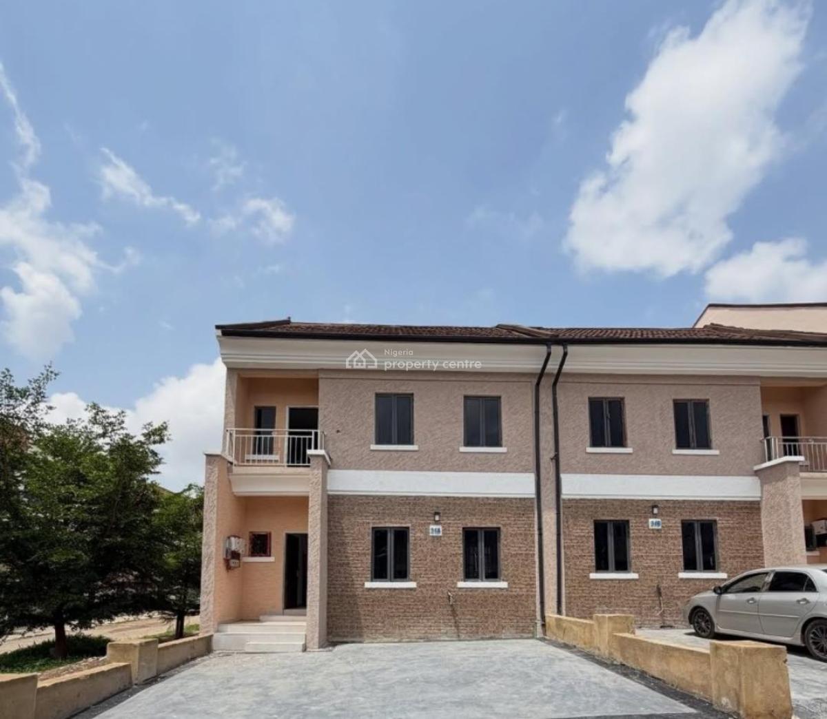 Brand New 3 Bedroom Terace Duplex with Self Contain Bq, After Cedacrest Hospital Apo Duste, Apo, Abuja, Terraced Duplex for Rent