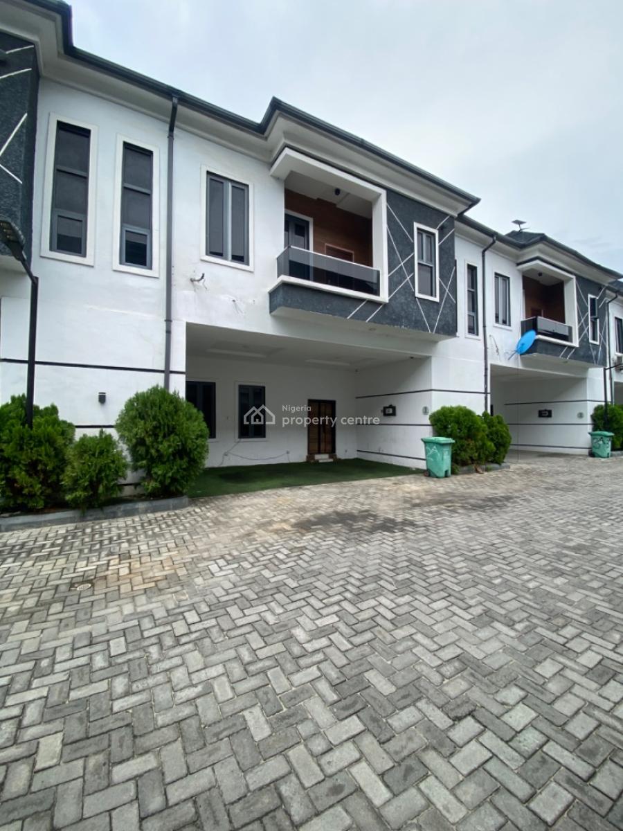 Fully Serviced 4 Bedrooms Terrace Duplex No Bq, Lekki Phase 2, Lekki, Lagos, Terraced Duplex for Rent