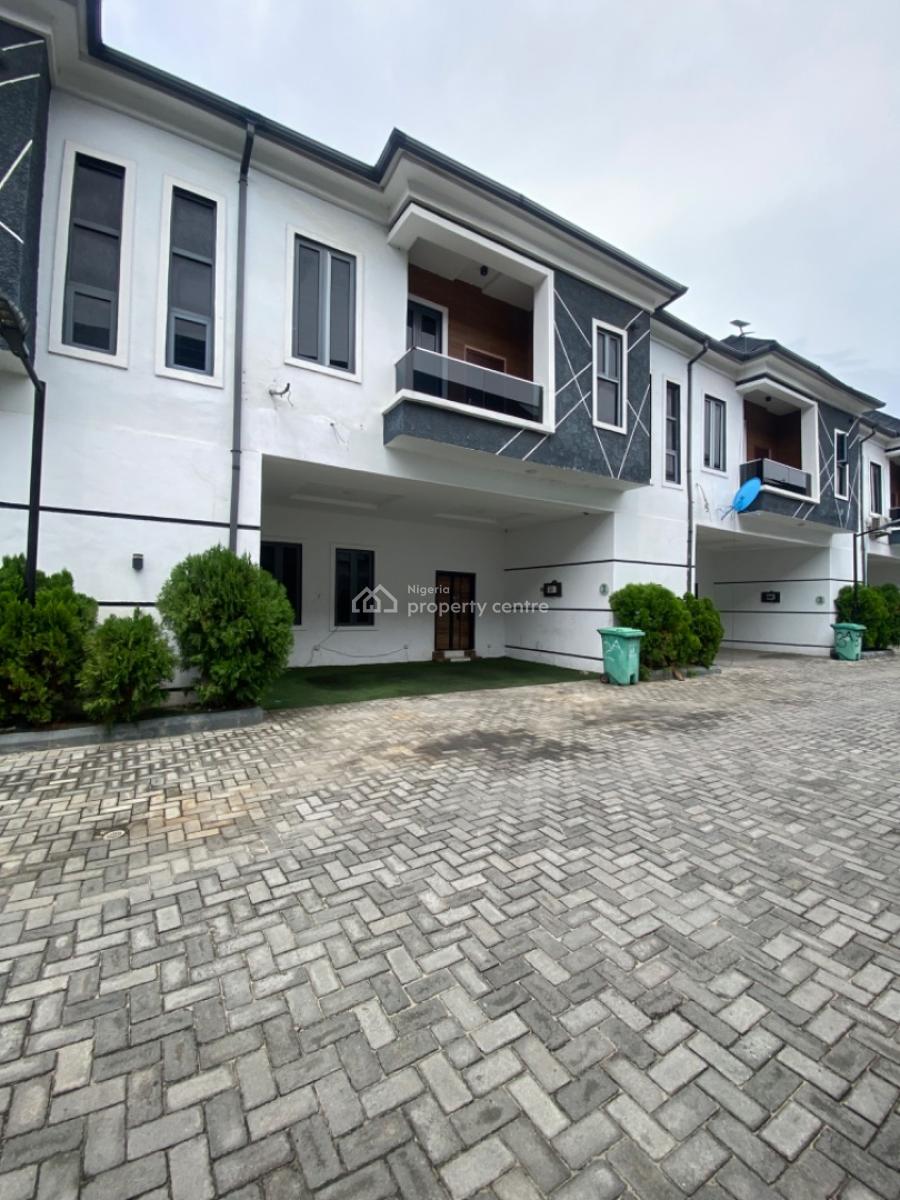 Fully Serviced 4 Bedrooms Terrace Duplex No Bq, Lekki Phase 2, Lekki, Lagos, Terraced Duplex for Rent