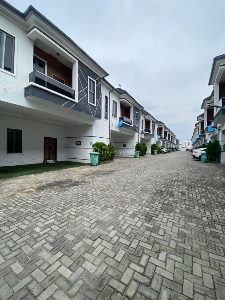 Fully Serviced 4 Bedrooms Terrace Duplex No Bq, Lekki Phase 2, Lekki, Lagos, Terraced Duplex for Rent