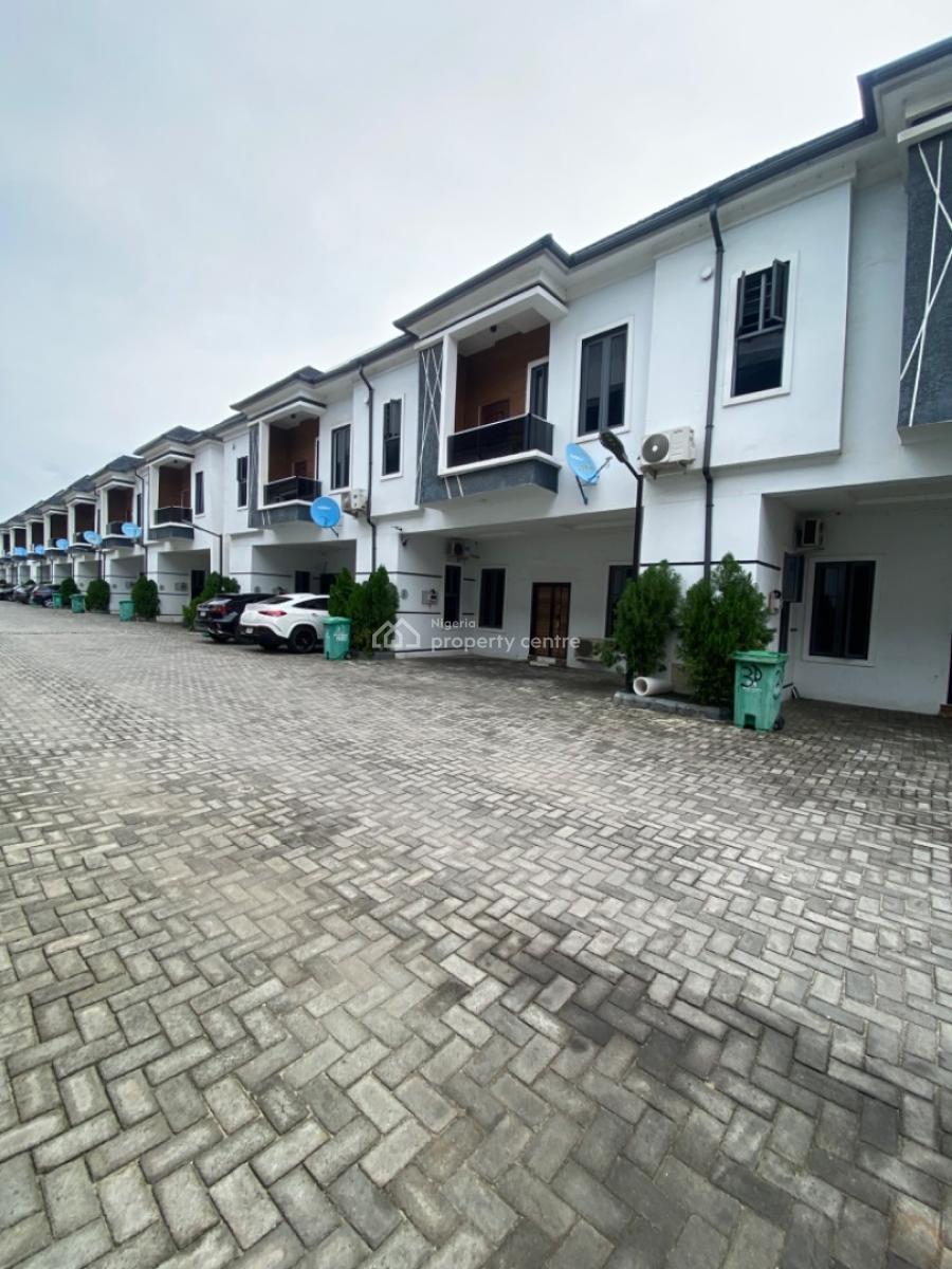 Fully Serviced 4 Bedrooms Terrace Duplex No Bq, Lekki Phase 2, Lekki, Lagos, Terraced Duplex for Rent