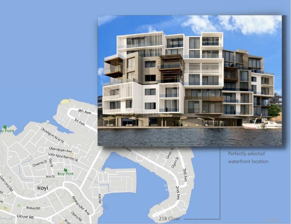 Super-luxury Waterfront 4 Bed Masionette + 2rooms Bq in an Estate, Banana Island Foreshore Estate, Banana Island, Ikoyi, Lagos, Terraced Duplex for Sale
