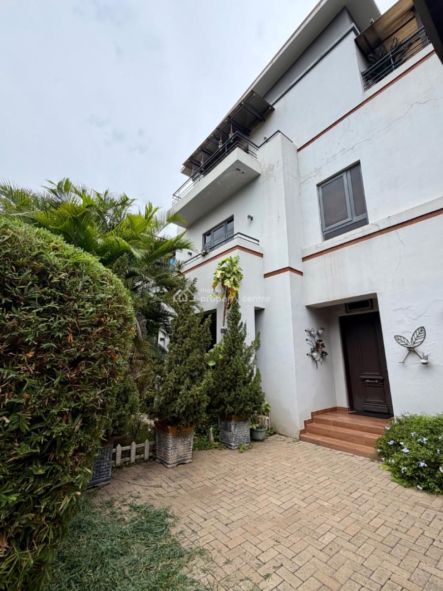 5-bed Fully Detached Triplex with Private Elevator  Gated Estate, Close to The Roundabout, Life Camp, Abuja, Detached Duplex for Sale