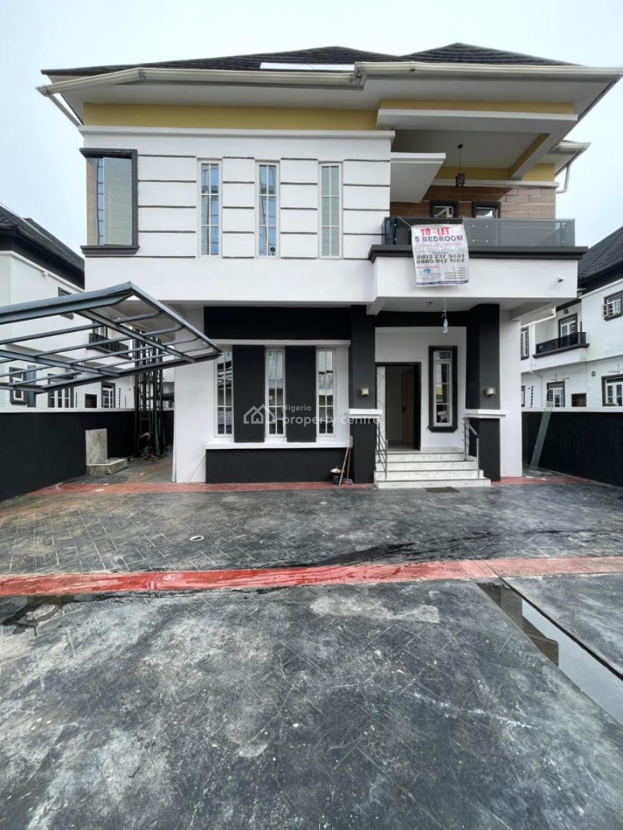 Luxury 5 Bedrooms Detacched Duplex with a Room Bq in a Secured Estate, Ikota Lekki, Lagos, Ikota, Lekki, Lagos, Detached Duplex for Rent