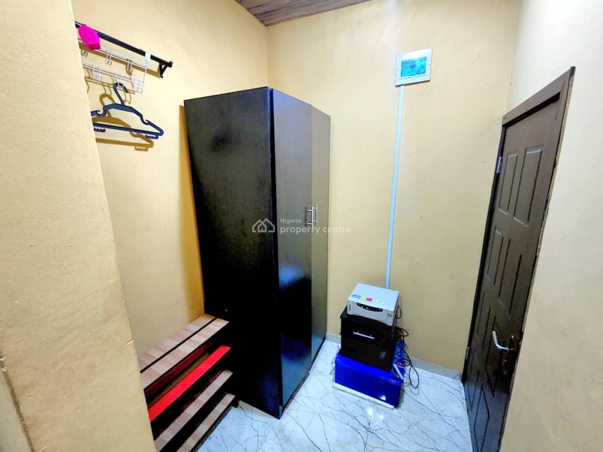 Furnished Studio Room ( Self Contain) + Inverter + a.c + All Amenities, Inside Justice Coker Estate, Opp. Lagos State Secretariat, Alausa, Ikeja, Lagos, Self Contain (single Rooms) for Rent
