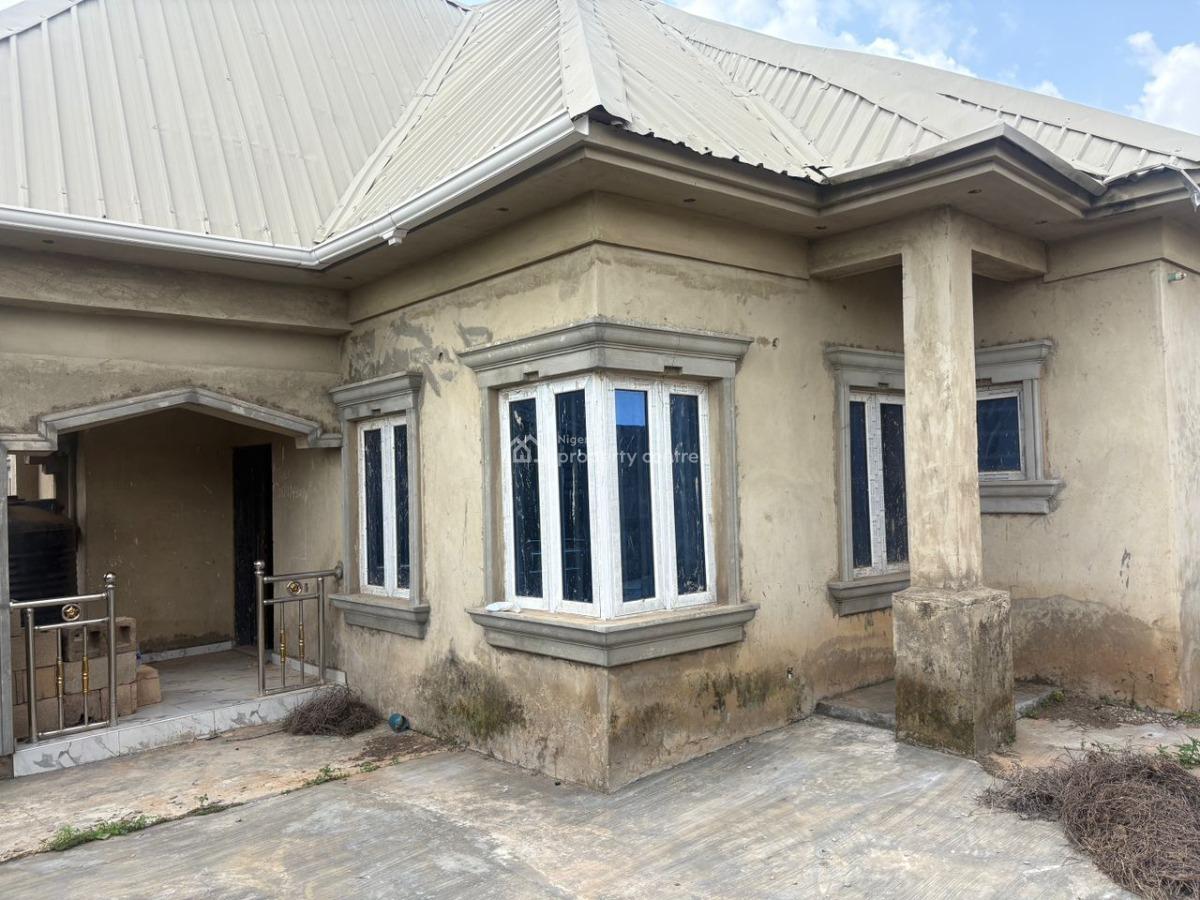Uncompleted 3 Bedroom Bungalow in a Good Location, Omi Adio Off Apata-abeokuta Road, Apata, Ibadan, Oyo, Detached Bungalow for Sale